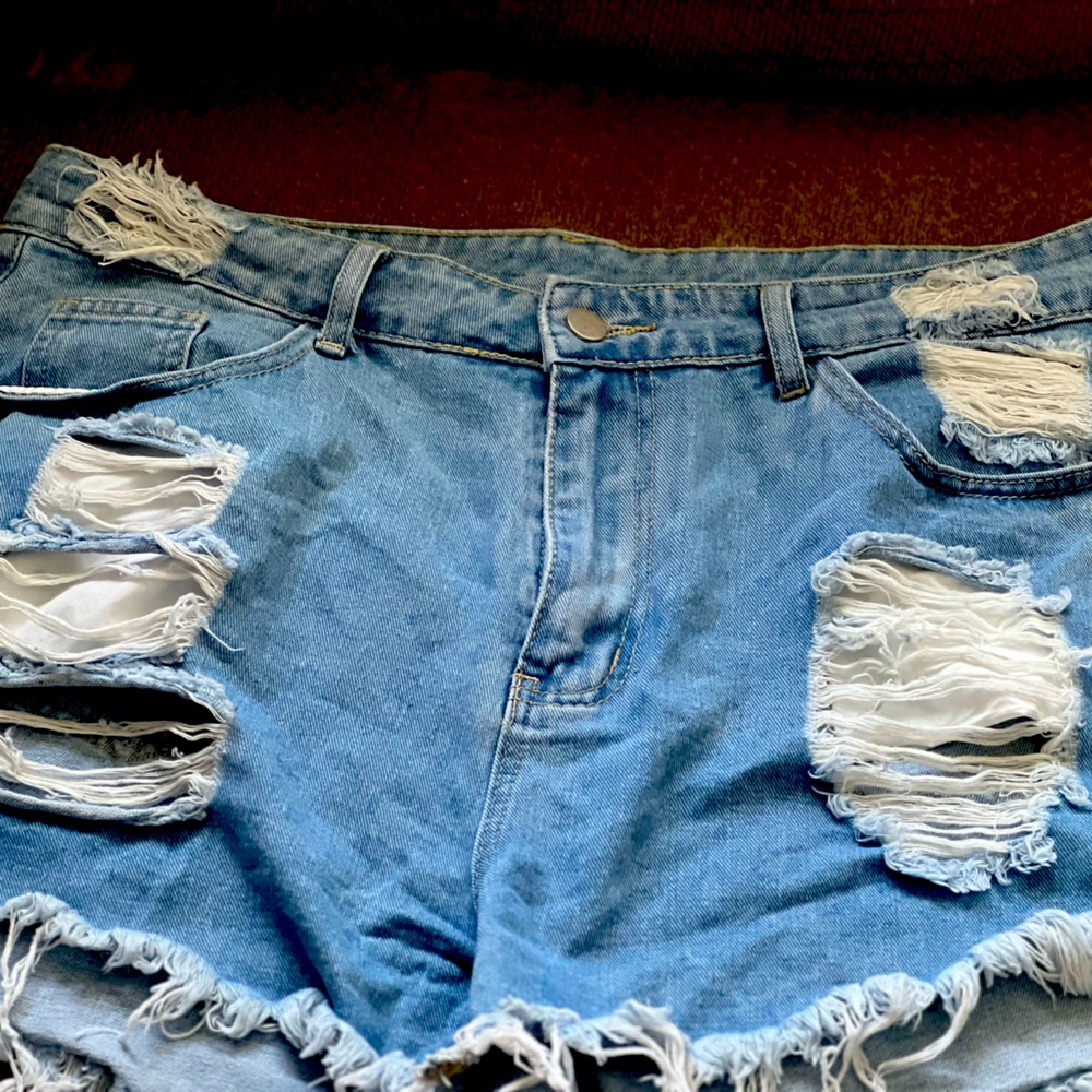 Ripped shorts